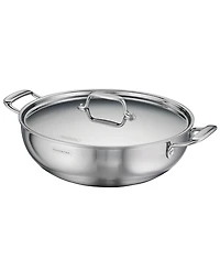 Tramontina Utsava Tri-Ply Clad Stainless Steel 6-Quart Covered Kadai