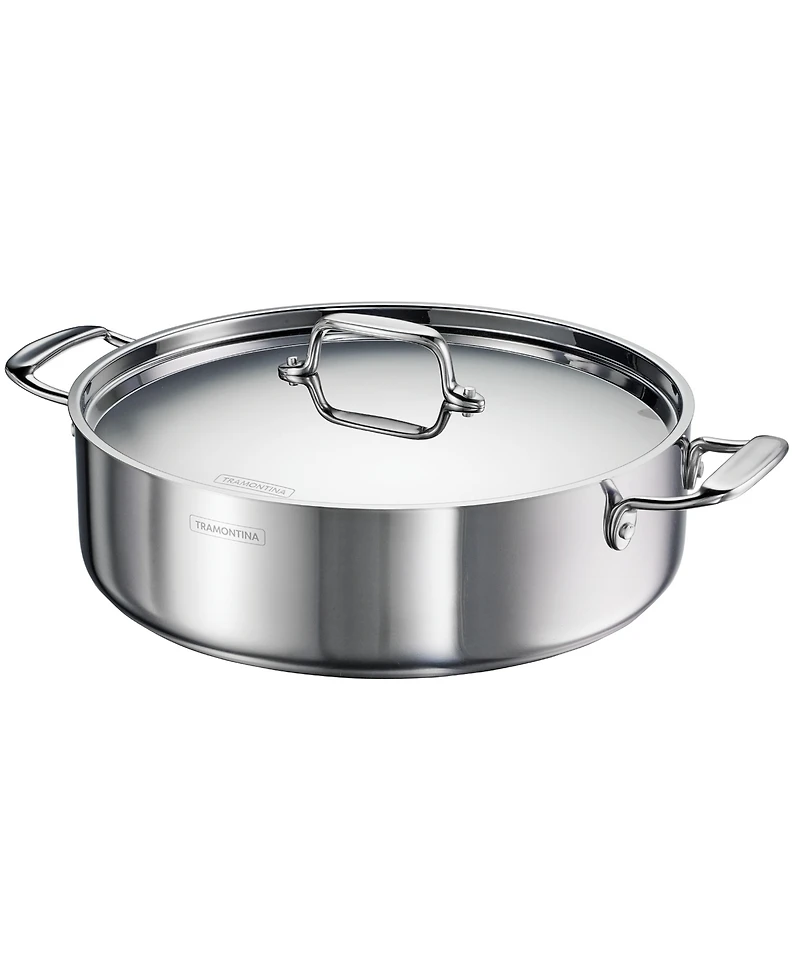 Tramontina Utsava Tri-Ply Clad Stainless Steel 6.5-Quart Covered Casserole