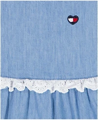 Tommy Hilfiger Girls' Toddler 2T-4T Denim A-Line Dress