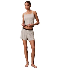 Calvin Klein Women's Striped Pattern Sleep Shorts