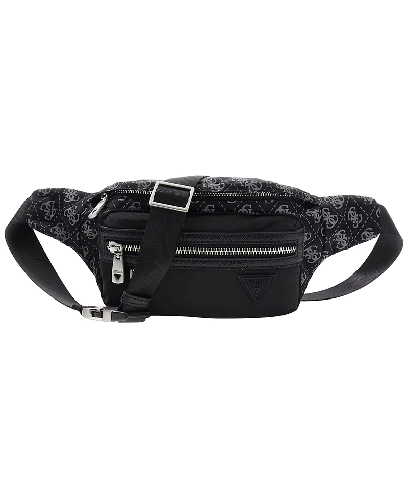 Guess Men's Berlin Monogram Detail Bum Bag