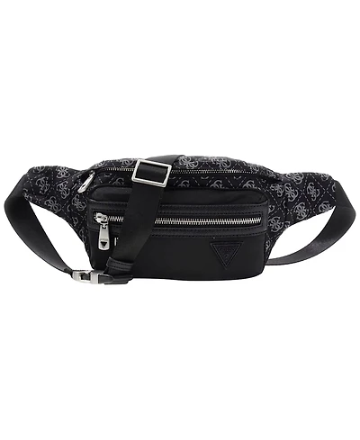 Guess Men's Berlin Monogram Detail Bum Bag