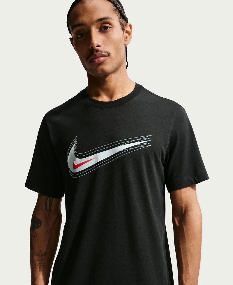 Nike Men's Swoosh Logo Crewneck T-Shirt