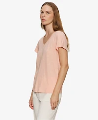 Sanctuary Petite Soft V-Neck T-Shirt