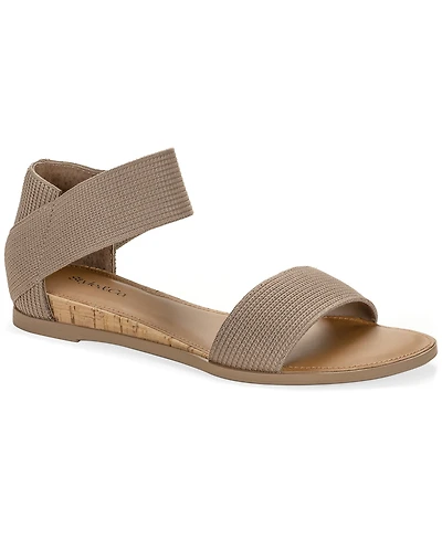 Style & Co Women's Eileen Elasticized Round Toe Flat Sandals, Macy's Exclusive
