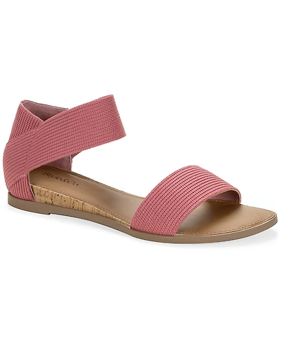 Style & Co Women's Eileen Elasticized Round Toe Flat Sandals, Macy's Exclusive