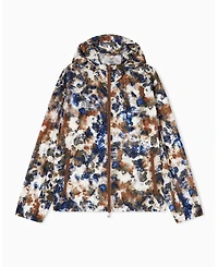 A|X Armani Exchange Men's Watercolor Print Nylon Windbreaker