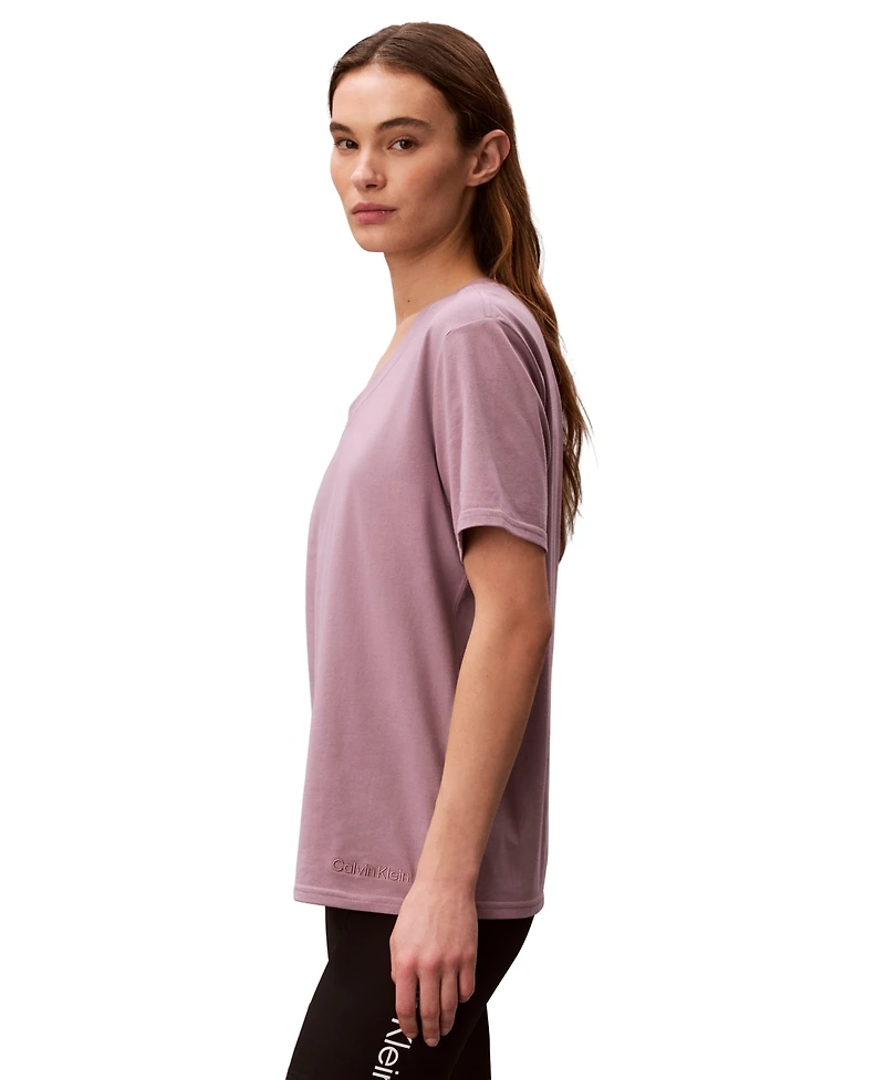 Calvin Klein Performance Women's Classic-Fit V-Neck T-Shirt