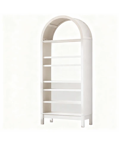 Yigii Arched Book Shelves with Adjustable for Space-Efficient Storage