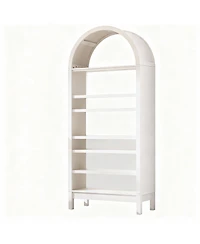 Yigii Arched Book Shelves with Adjustable for Space-Efficient Storage