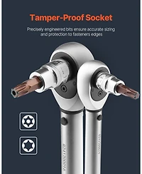 Sugift 34-Piece Torx Bit Socket Set with Tamper-Proof & Standard Sizes