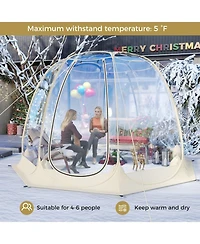 Mecale Clear Bubble Tent Transparent Pvc Igloo, Instant Screen House