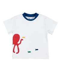Florence Eiseman Little Boys Knit Shirt With Octopus And Fish