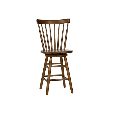 Liberty Furniture Industies Creations 24 Inch Swivel Counter Chair - Tobacco in Various
