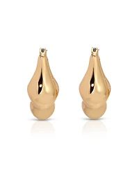 Ettika Molten Metal Hoop Earrings