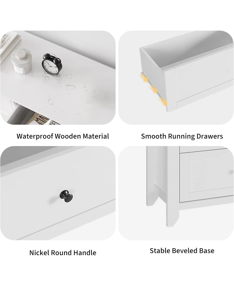 gaomon 6 Drawers Dresser for Bedroom, 54" W Modern Storage Chest of Drawers for Clothes, Storage Dressers Organizer with Deep Drawers for Living