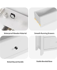 gaomon 6 Drawers Dresser for Bedroom, 54" W Modern Storage Chest of Drawers for Clothes, Storage Dressers Organizer with Deep Drawers for Living