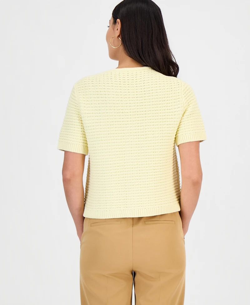 I.n.c. International Concepts Petite Short-Sleeve Cardigan, Macy's Exclusive