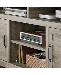 gaomon Tv Stand for 63 in, Entertainment Center with Adjustable Shelves, Farmhouse Cabinet Doors,for Living Room, Bedroom