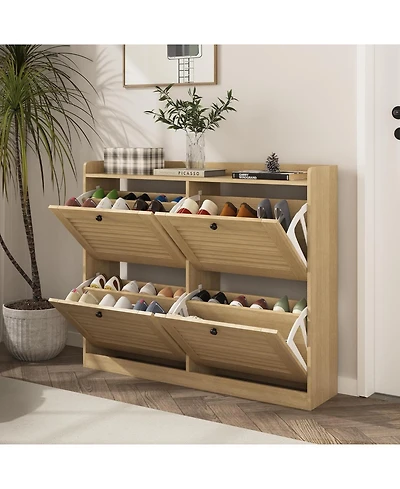 gaomon Large Narrow Shoe Storage Cabinet