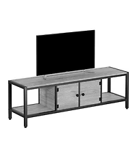 gaomon 58" Wooden Farmhouse Tv Stand for Bedroom, Fits 65" TVs, Cabinet with Open Storage Shelves