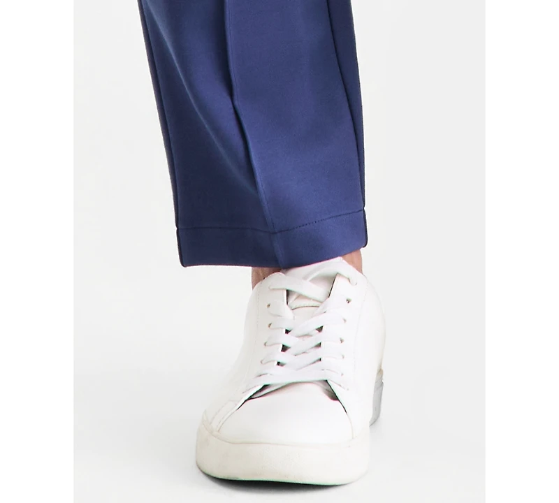 Alfani Men's Alfatech Regular-Fit Compact Textured Ponte-Knit Pants, Exclusively at Macy's