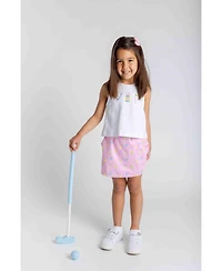Florence Eiseman Toddler Girls Top And Skort Set With Golf