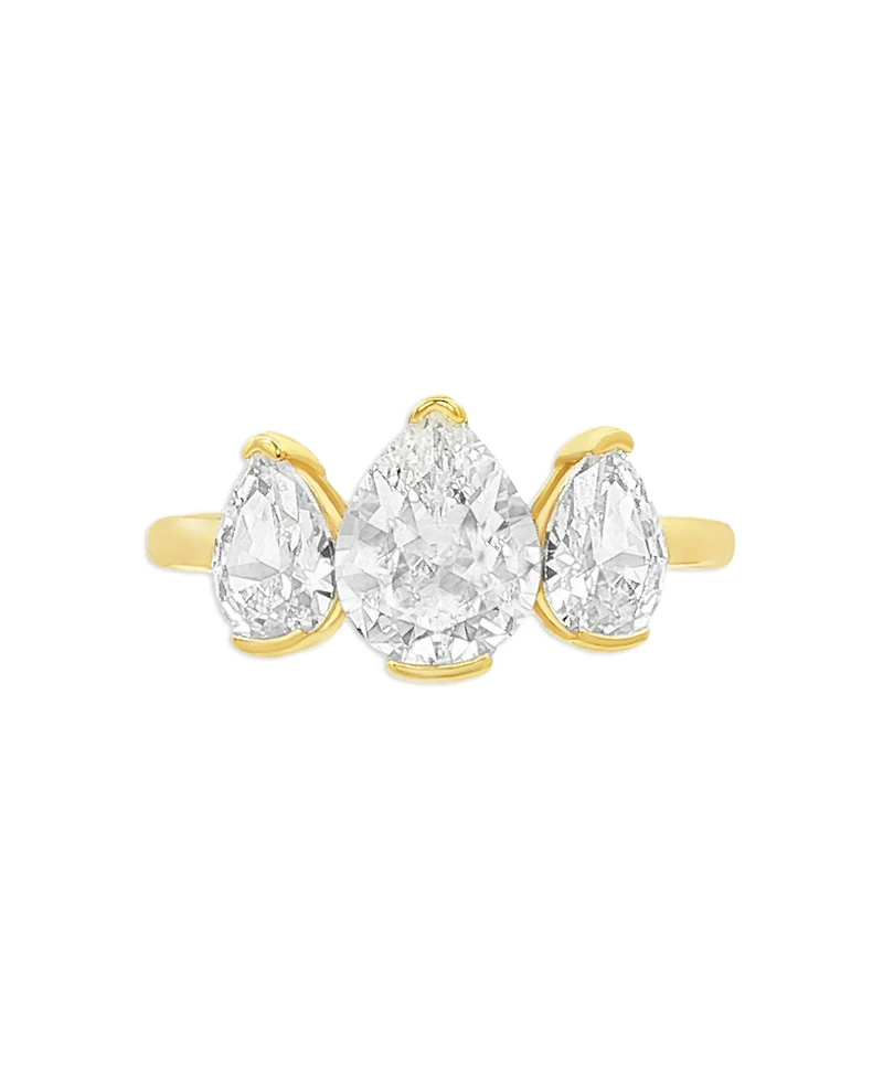 Giani Bernini Gold Plated Three Stone Ring