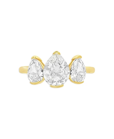 Giani Bernini Gold Plated Three Stone Ring