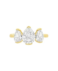 Giani Bernini Gold Plated Three Stone Ring