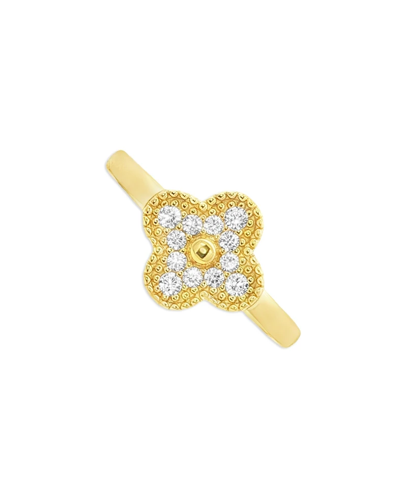 Giani Bernini Gold Plated Clover Ring