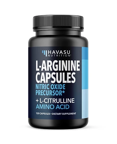 L-Arginine Capsules for Men's Stamina, Endurance & Performance, Havasu Nutrition, 120ct