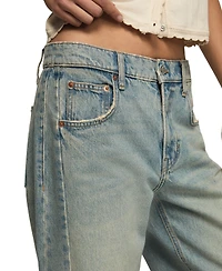 Lucky Brand Women's Barrel Leg Mid-Rise Ankle Jeans