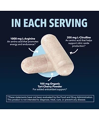 L-Arginine Capsules for Men's Stamina, Endurance & Performance, Havasu Nutrition, 60ct