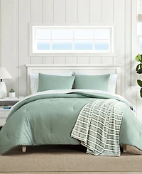Nautica Broken Lines Embossed 8-Pc. Comforter Set, King