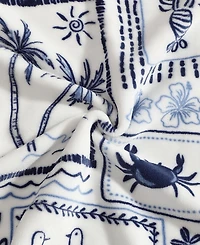 Nautica Beach Collage Plush Throw, 70" x 50"