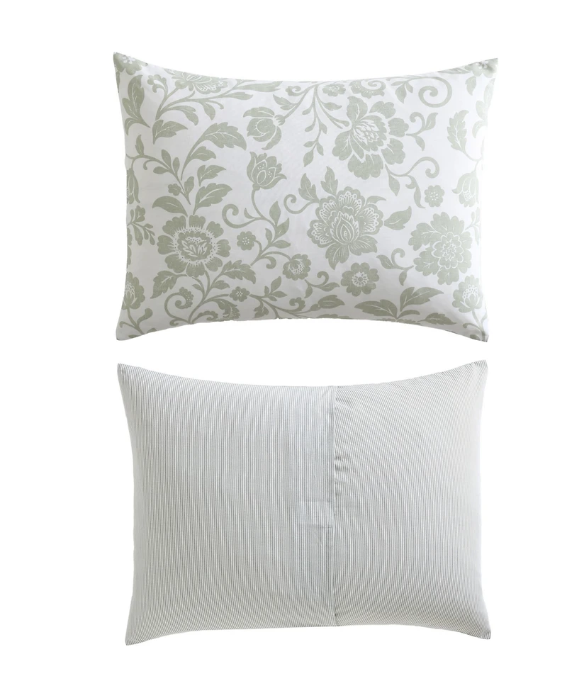 Nautica Jacob Bay Floral Cotton Reversible 2-Pc. Comforter Set, Twin