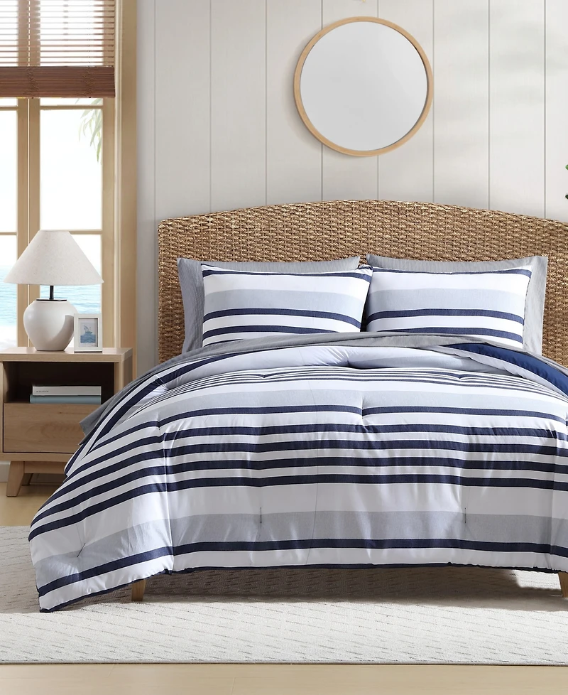 Nautica Palm Coast Stripe 7-Pc. Comforter Set
