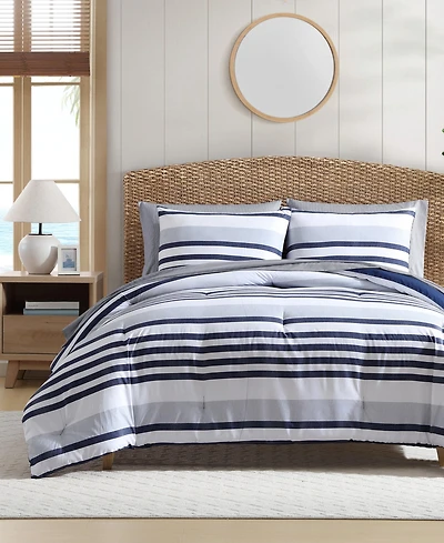 Nautica Palm Coast Stripe 7-Pc. Comforter Set, Queen