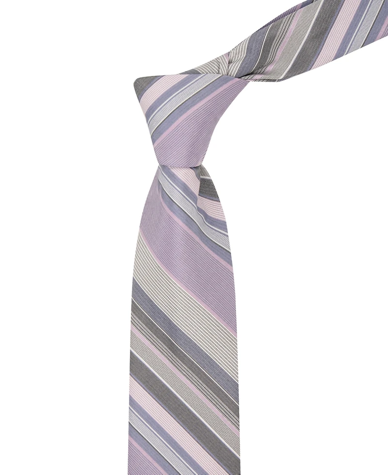 Calvin Klein Men's Fabre Stripe Pattern Tie