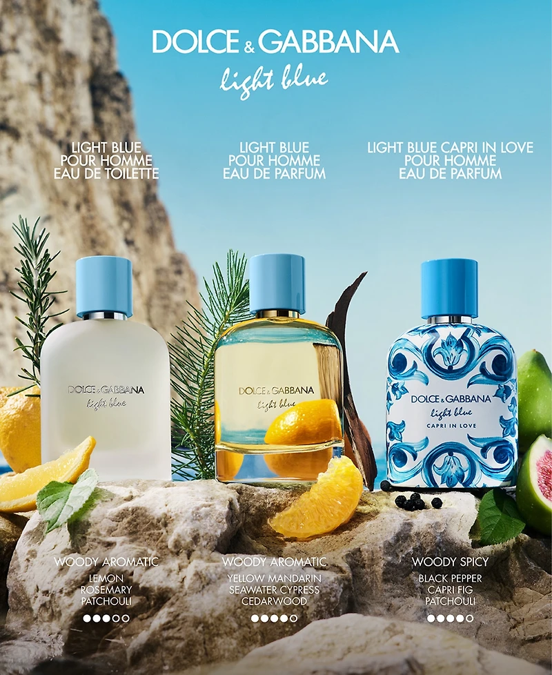 Dolce&Gabbana Light Blue Pour Homme Eau De Parfum, 1.7 oz.