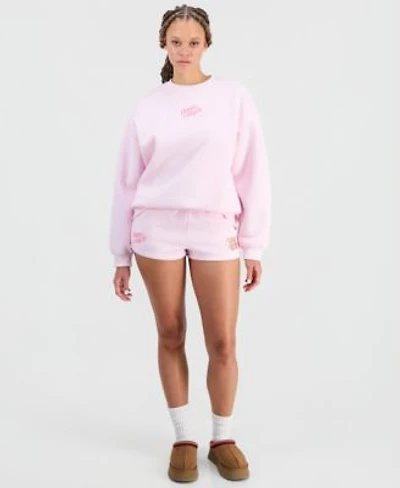 The Happy Camp3r Juniors Embroidered Crewneck Sweatshirt Embroidered Shorts