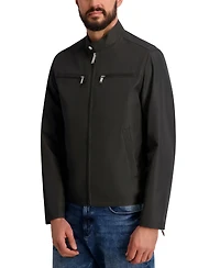 Karl Lagerfeld Paris Men's Lightweight Band-Collar Jacket