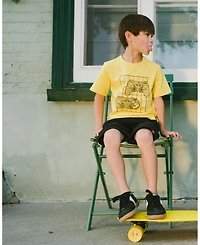 Deux par Big Boys French Terry Shorts with Cross Seams - Child