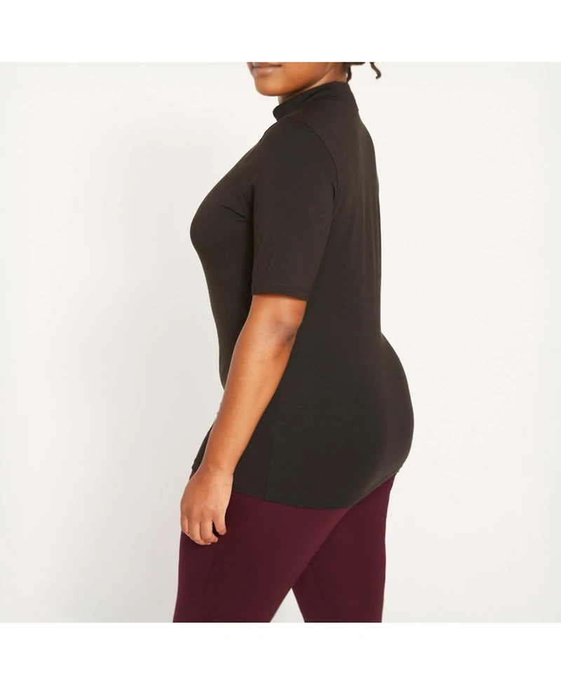 Universal Standard Plus Modern Mock Neck Tee