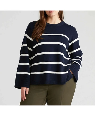 Universal Standard Plus Wide Sleeve Cotton Sweater