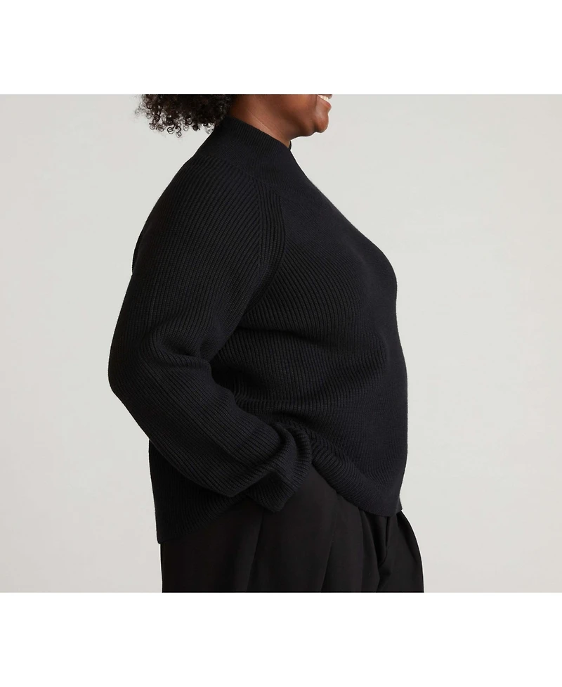 Universal Standard Women's Plus Arly Wrap Neck Sweater