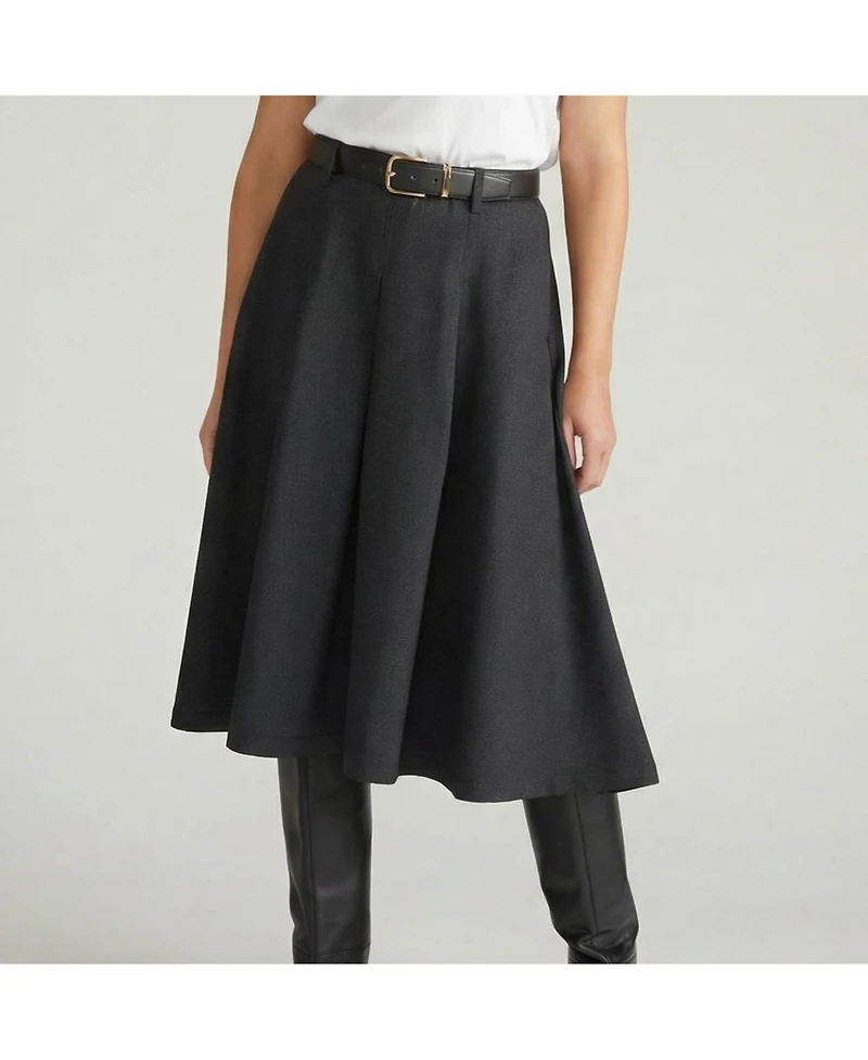 Universal Standard Plus Aleya Pleated Ponte Skirt
