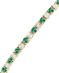 Macy's Multi-Gemstone Bracelet 14k Gold Over Sterling Silver (Also Silver)