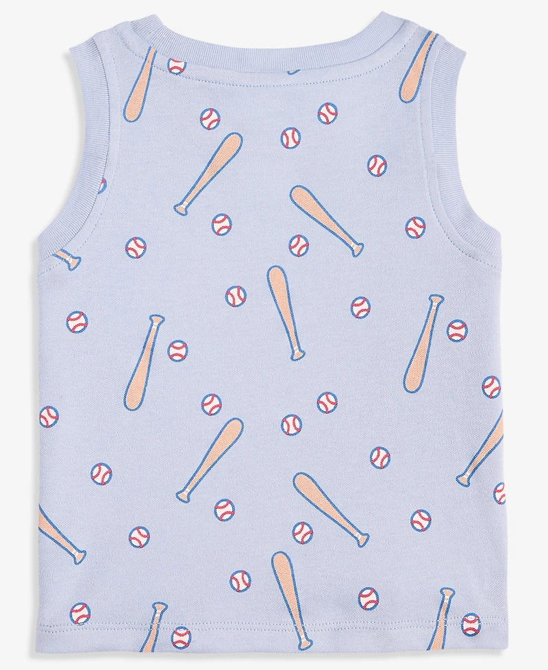 First Impressions Toddler Boys' 2T-4T Mix & Match Baseball-Print Tank Top, Macy's Exclusive